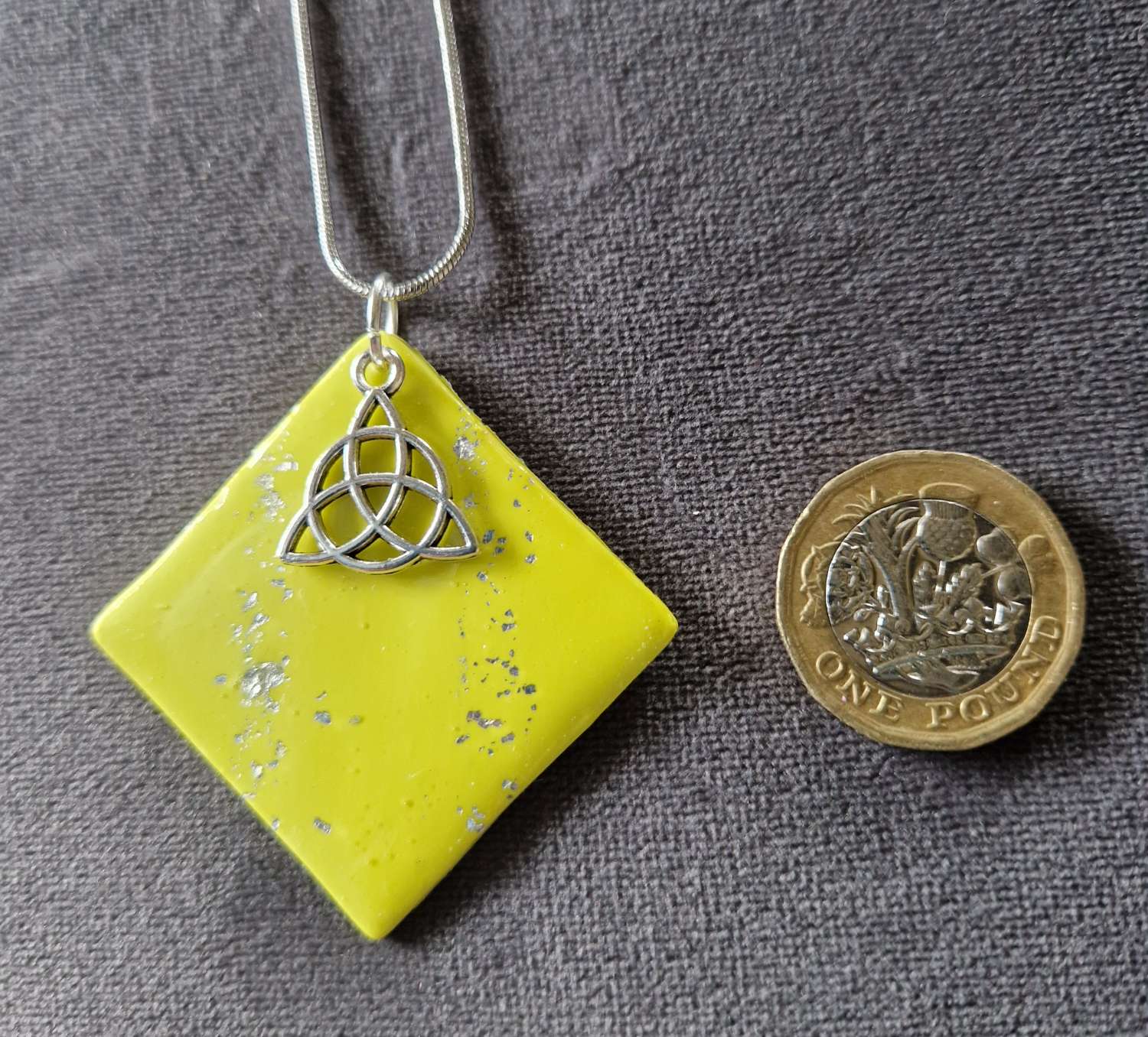 Square and Silver Pendant Square and Silver Pendant