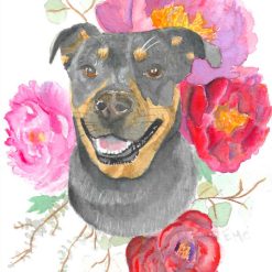 Watercolour Pet Portrait 5x7 inches