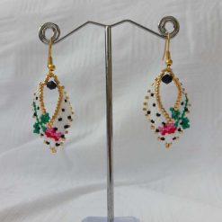 Peyote Swan Earrings