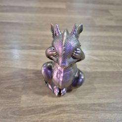 Dragon Resin Speak No Evil  Epoxy Resin  3D Animal Ornament
