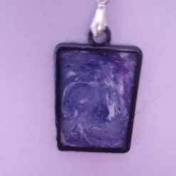 Rectangle pendent (Purple)