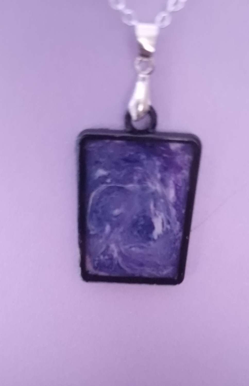 Rectangle pendent (Purple) Rectangle pendent (Purple)