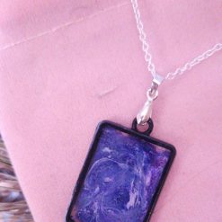 Rectangle pendent (Purple) 1 Rectangle pendent (Purple) 1
