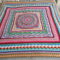 Handmade Crochet Mandala Blanket/Throw/Afghan