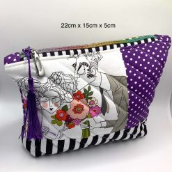 A Velvet Indian Flowers Bag