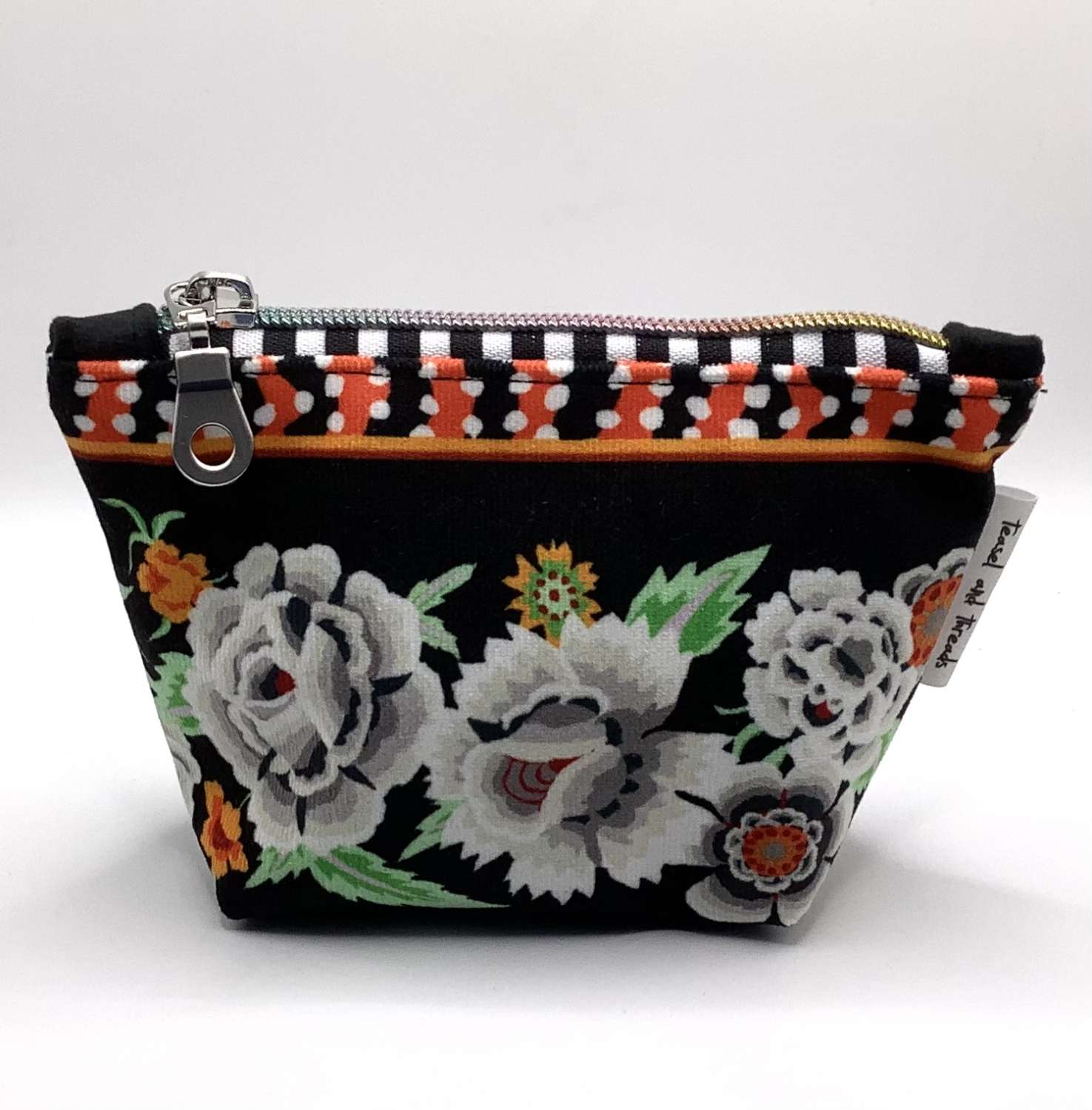 IMG_2349 A Mini Velvet Flowered bag (Black) 4
