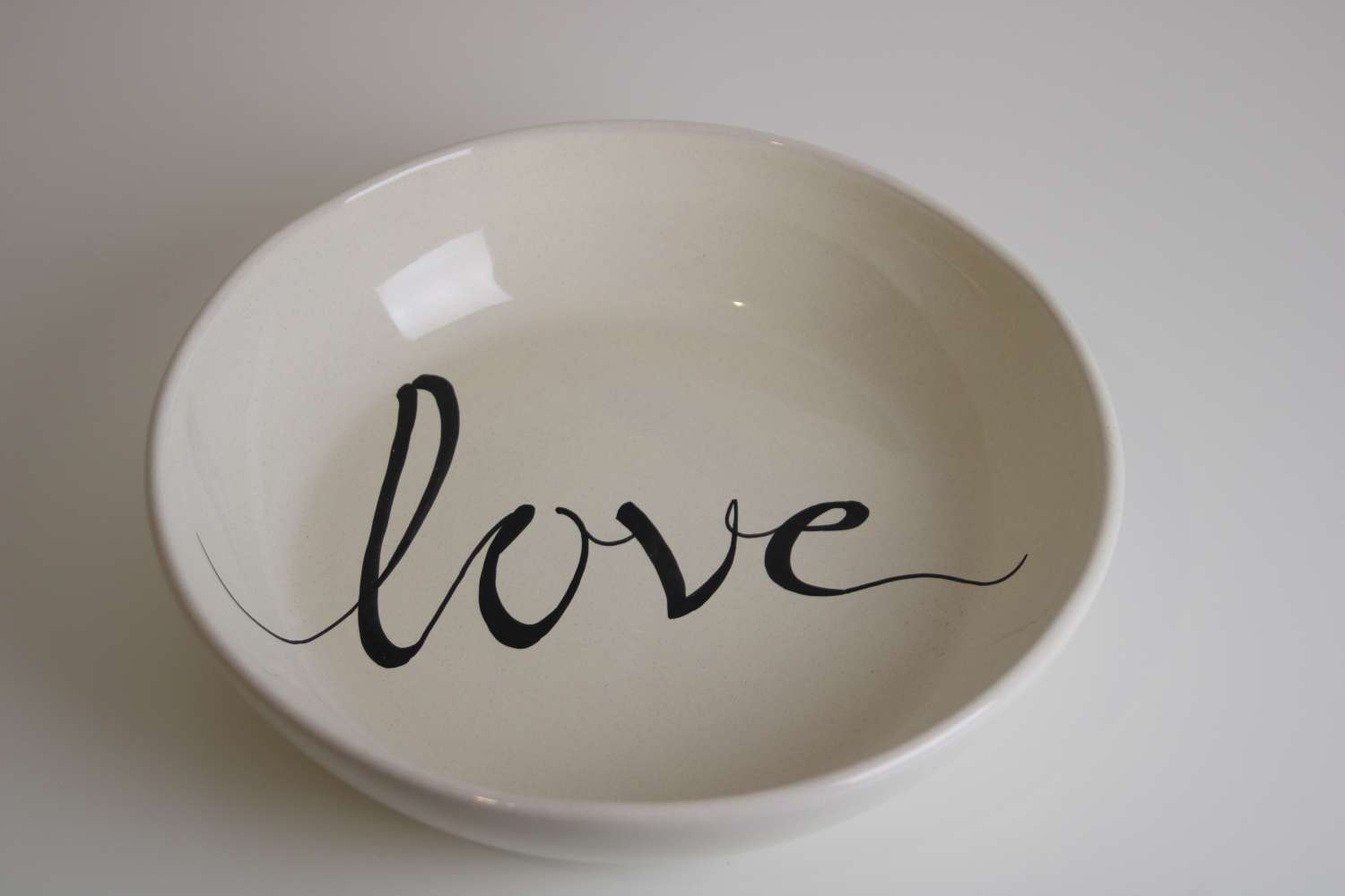 "Elegant Handmade Stoneware 'Love' Serving Bowl & Black Oil Bottle Set" "Elegant Handmade Stoneware 'Love' Serving Bowl & Black Oil Bottle Set"