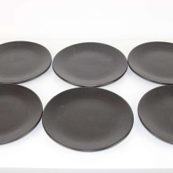 6 piece Dinner Plate set Stoneware Ceramics Handmade