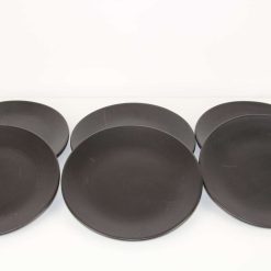 6 piece Dinner Plate set Stoneware Ceramics Handmade 4