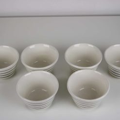 6 piece Bowl set Stoneware Ceramics Handmade Love
