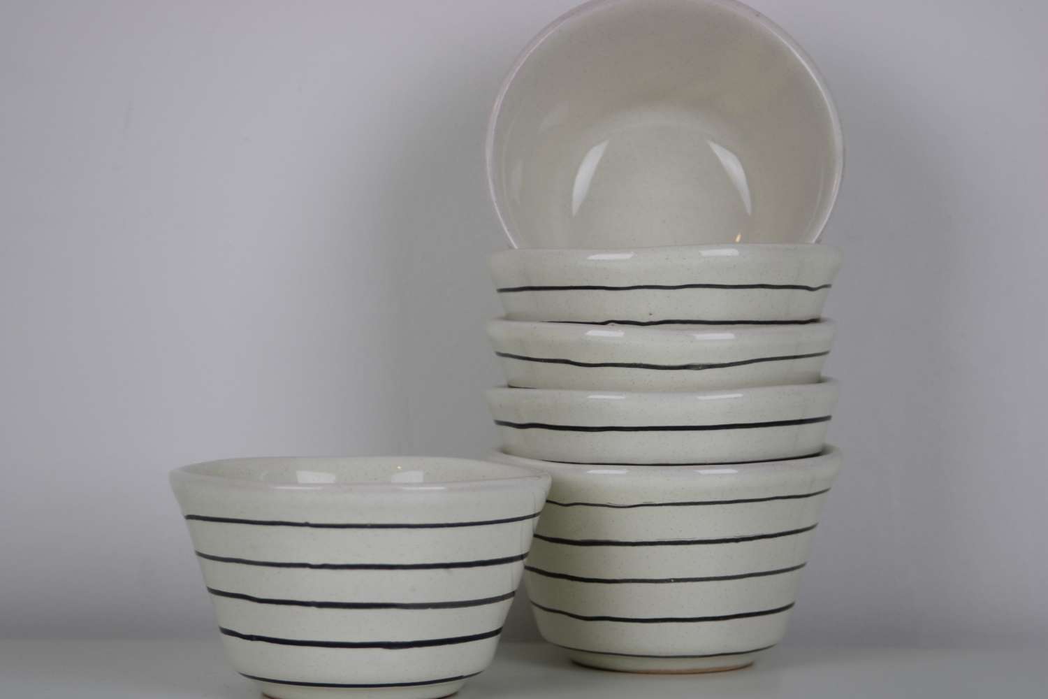6 piece Bowl set Stoneware Ceramics Handmade Love 6 piece Bowl set Stoneware Ceramics Handmade Love