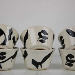 6 piece Bowl set Stoneware Ceramics Handmade Arabica