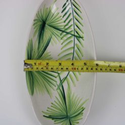 Leaf 2-Piece Handmade Stoneware Dinner Starter Plate Set – Microwave & Dishwasher Safe 3
