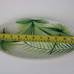 Leaf 2-Piece Handmade Stoneware Dinner Starter Plate Set – Microwave & Dishwasher Safe 4