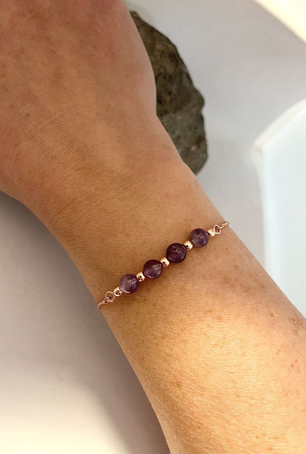 Amethyst Bracelet Gold Amethyst Bracelet Gold