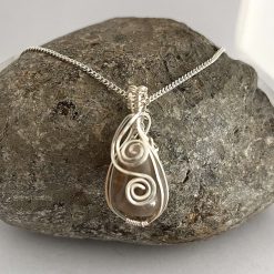 Wire Wrapped Smoky Quartz Necklace