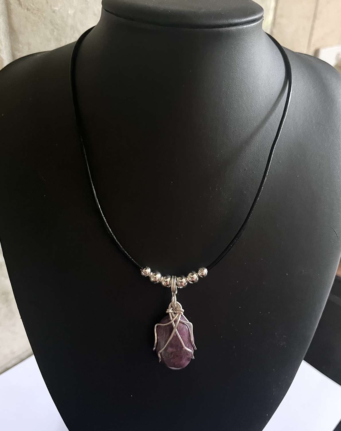 Jasper Pendant Necklace Jasper Pendant Necklace