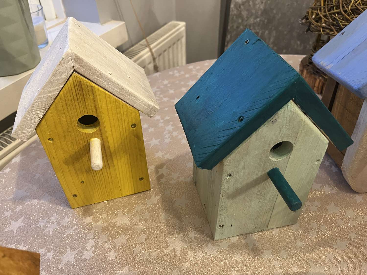 Tall Red bird house Tall Red bird house