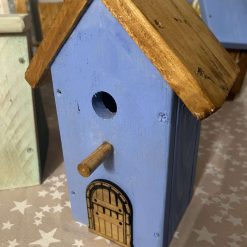 Tall Red bird house