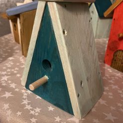 Tall Red bird house