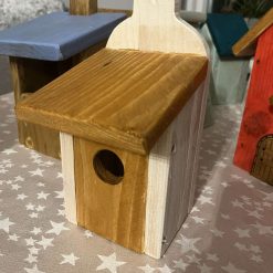 Tall Red bird house