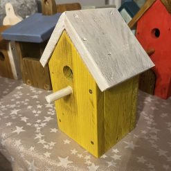 Tall Red bird house