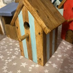Tall Red bird house