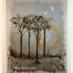 Birch Trees & Doves