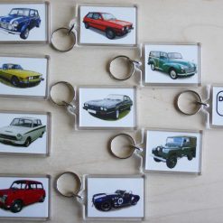 Land Rover Series 1 SWB 1951 - Plastic keyring with a 50 x 35mm insert printed on two sides 4