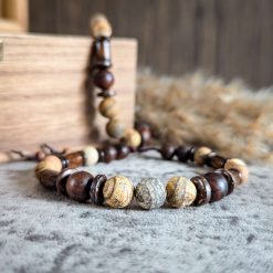 Bracelet with picture jasper