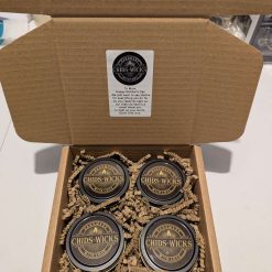 Mother's day set of 4 handmade candles CHIDS-WICKS 4oz candle tin
