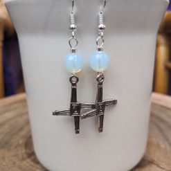 Earrings Bridgets Cross - Opalite