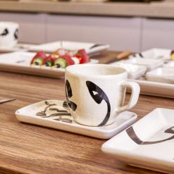 ARABICA 27-Piece Handmade Stoneware Brunch Set For 6 Microwave & Dishwasher Safe 3
