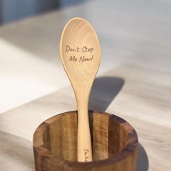Freddie Mercury Queen Fan Engraved Wooden Spoon - Don't Stop me now