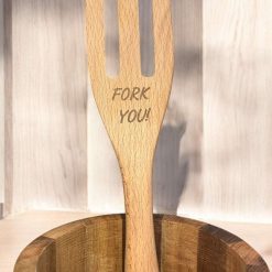 Freddie Mercury Queen Fan Engraved Wooden Fork - We Will Fork You