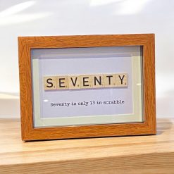 Scrabble Birthday Frame – Unique Milestone Age Gift