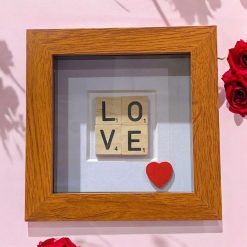 Framed Scrabble Tile "LOVE" Wall Art 2