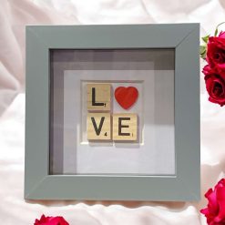 Framed Scrabble Tile "LOVE" Wall Art 3