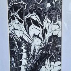 Black and white glitter pour 9x7 1 Black and white glitter pour 9x7 7