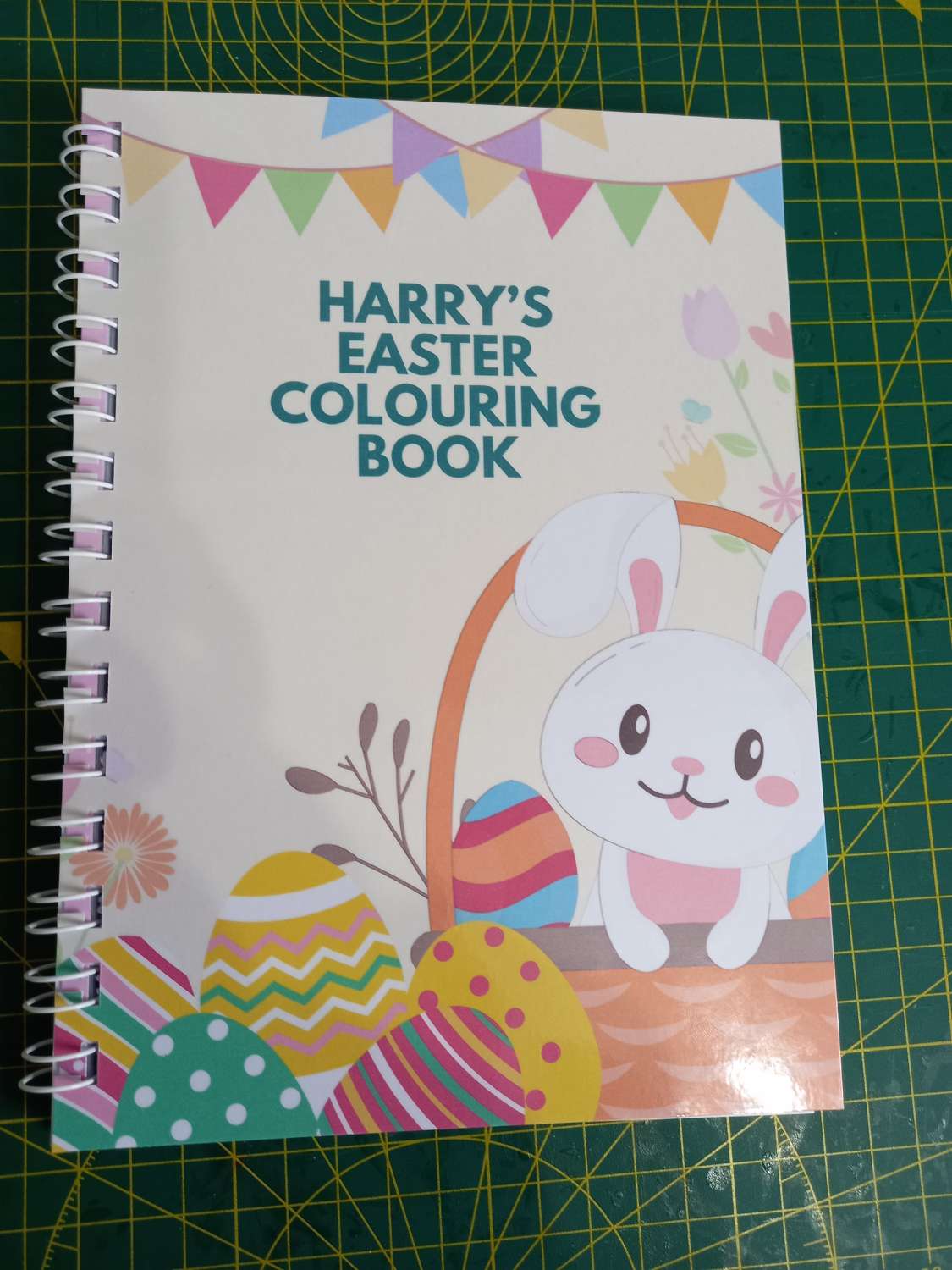 20250204_121137 Handmade A5 ring bound Easter colouring book 10