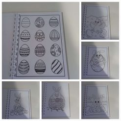 Handmade A5 ring bound Easter colouring book 10 Handmade A5 ring bound Easter colouring book 20