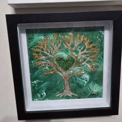 Green heart tree of life