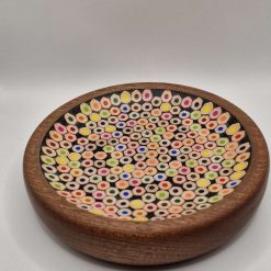 Coloured pencil bowl