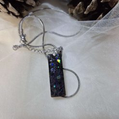 Handmade Resin Necklace Short Pendant On Quality Metal Snake Chain 2 Handmade Resin Necklace Short Pendant On Quality Metal Snake Chain 2