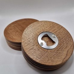 Bottle opener coasters set of two.