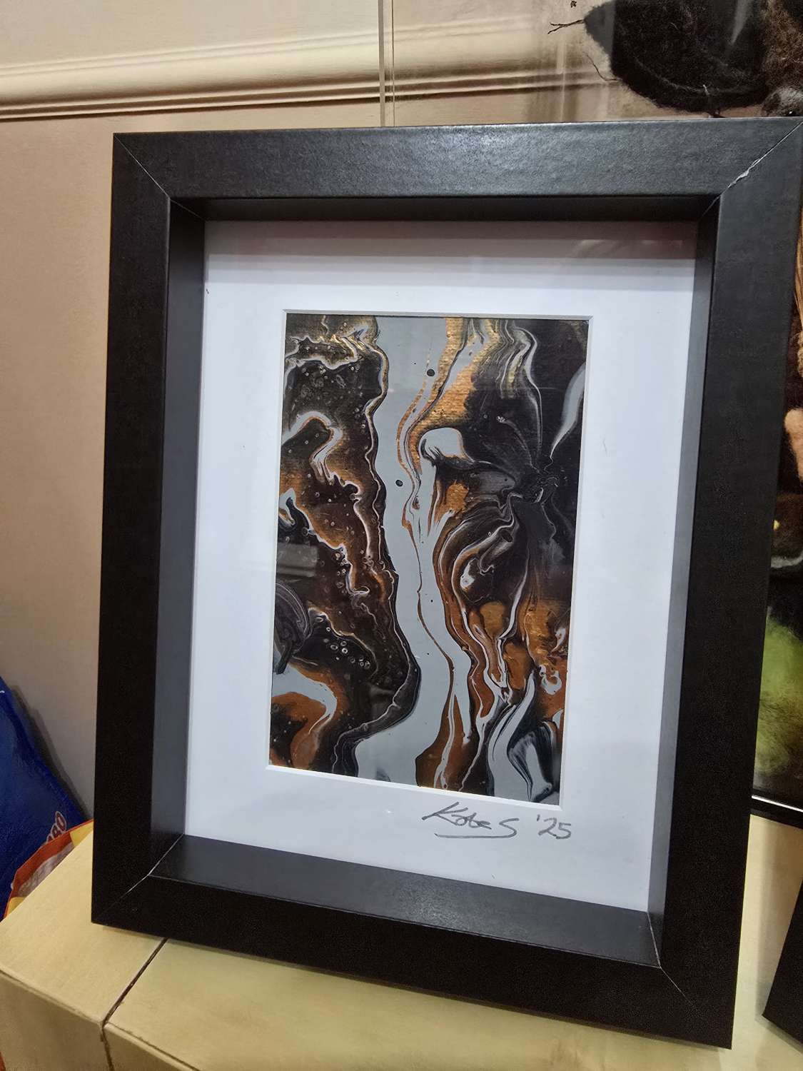 Bronze and black 9x7 Bronze and black 9x7