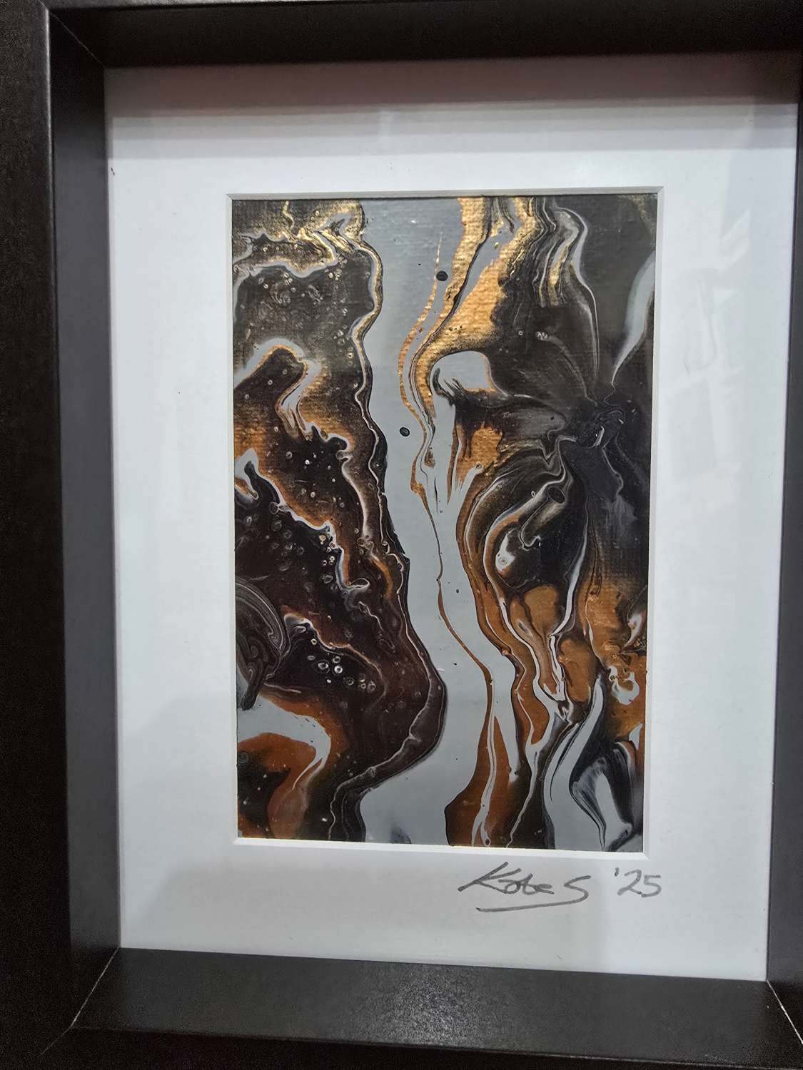 Bronze and black 9x7 Bronze and black 9x7