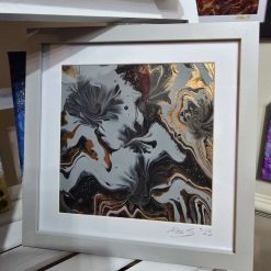 Black grey bronze 8x8 grey frame