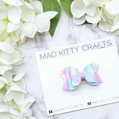 Rainbow bricks heart bow