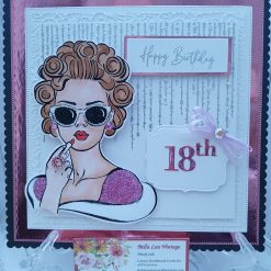 Luxury Handmade Birthday - 18th Birthday - Some girls love to sparkle